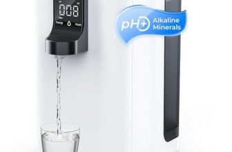 Waterdrop K19-SFK Reverse Osmosis Water Filter Countertop, Alkaline Minerals, Countertop Reverse Osmosis System, 3:1 Pure to Drain, Reduce PFAS, No Installation Required, BPA Free