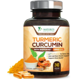 Powerful Turmeric Curcumin Supplement 1950mg with Black Pepper Extract 95% Curcuminoids – High Absorption Ultra Potent Turmeric Capsules with BioPerine, Nature’s Turmeric Pills for Joint Support – 240 Capsules